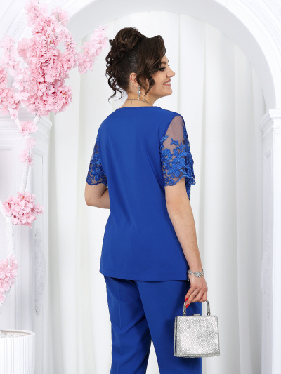 Блуза, брюки, кардиган Ninele 6066 василек - фото 23
