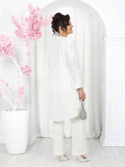 Блуза, брюки, кардиган Ninele 6066 молочный - фото 27