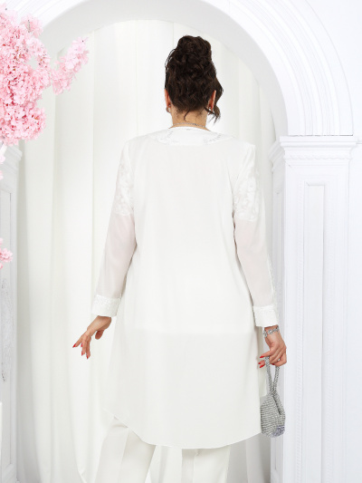 Блуза, брюки, кардиган Ninele 6066 молочный - фото 29