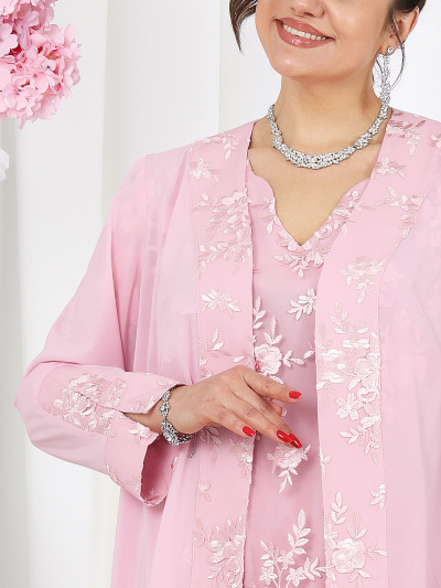 Блуза, брюки, кардиган Ninele 6066 розовый - фото 15
