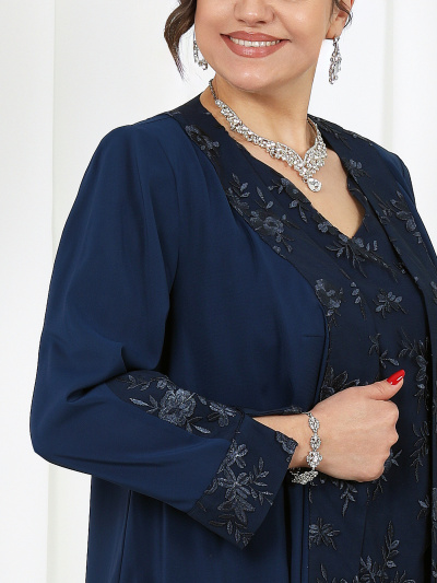 Блуза, брюки, кардиган Ninele 6066 синий - фото 17