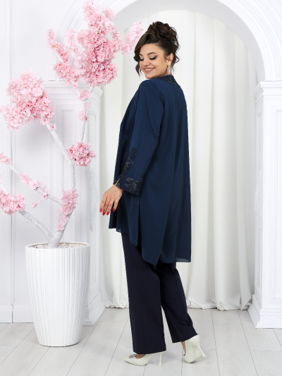 Блуза, брюки, кардиган Ninele 6066 синий - фото 19