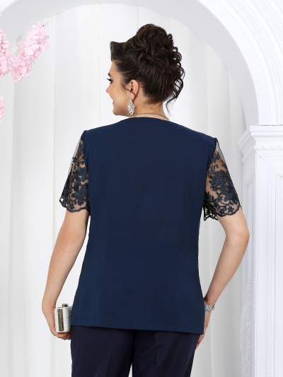 Блуза, брюки, кардиган Ninele 6066 синий - фото 27