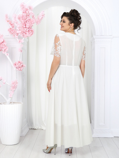 Жакет, платье Ninele 7490 молочный - фото 13