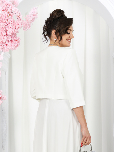 Жакет, платье Ninele 7490 молочный - фото 21