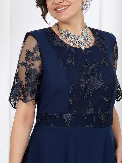 Жакет, платье Ninele 7490 синий - фото 13