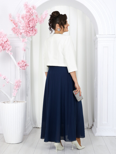 Жакет, платье Ninele 7490 синий - фото 19