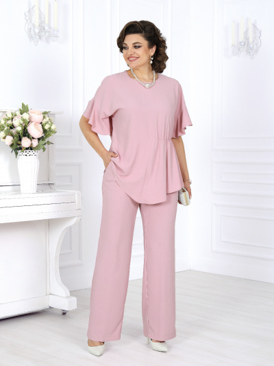 Блуза, брюки Ninele 7493 розовый - фото 9