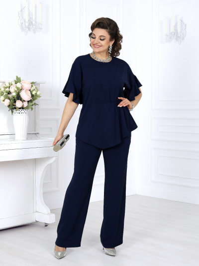 Блуза, брюки Ninele 7493 синий - фото 1