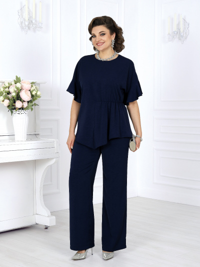 Блуза, брюки Ninele 7493 синий - фото 7