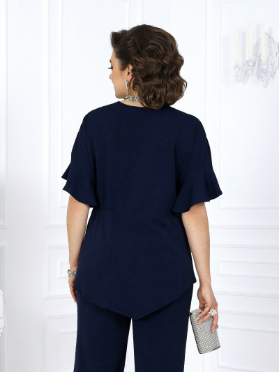 Блуза, брюки Ninele 7493 синий - фото 17