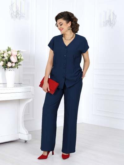 Блуза, брюки Ninele 7494 синий - фото 1