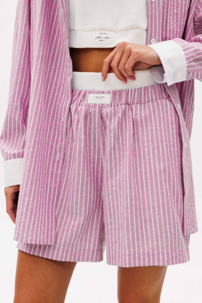 Рубашка, топ, шорты Fantazia Mod 5090 розовый - фото 3