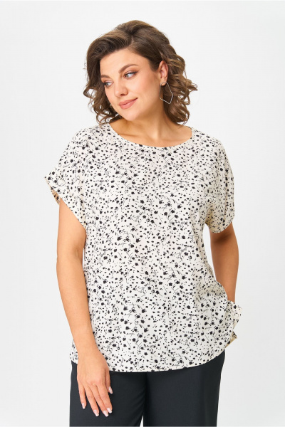 Блуза STEFANY 477 молочный - фото 1