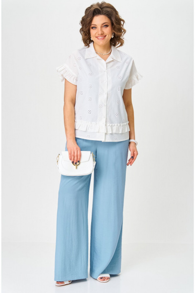 Блуза, брюки, топ Aira Style 24226 серо-голубой - фото 17