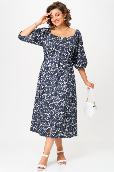 Платье Aira Style 24424 сине-белый - фото 19