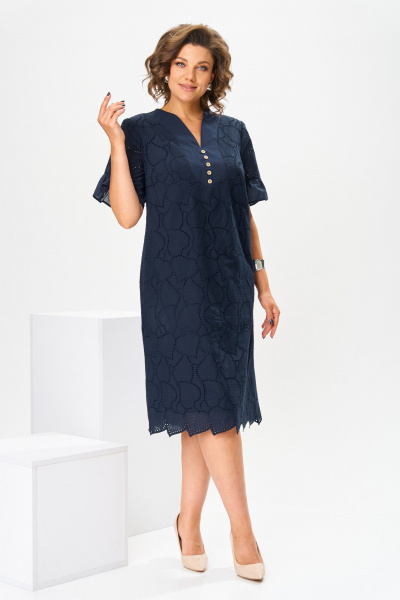 Платье Romanovich Style 1-2802 синий - фото 3