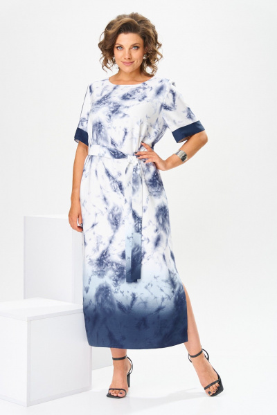 Платье Romanovich Style 1-2808 сине-белый - фото 17