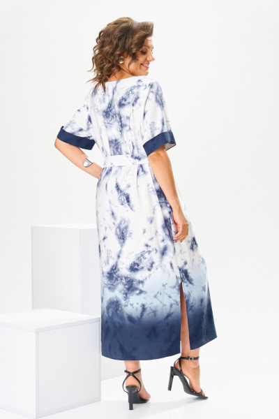 Платье Romanovich Style 1-2808 сине-белый - фото 19