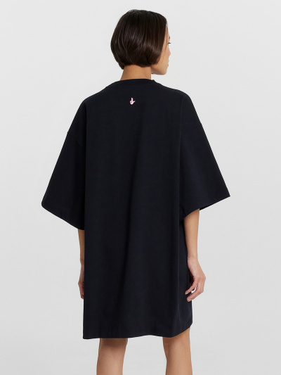 Футболка Mark Formelle 112949/24-33319П-0 черный_печать_1сл_аппликация_из_страз_полочка_1сл_Т - фото 7