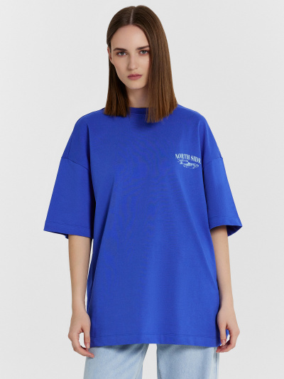 Футболка Mark Formelle 112953/24-26463П-0 ультрамарин_печать_1_сл_на_пол_2_сл_на_спинке - фото 3