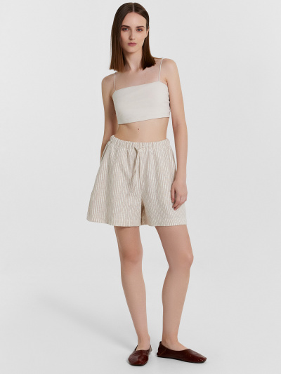 Шорты Mark Formelle 132341-1/24-33390П-9 коричневая_полоска_на_молочном - фото 3