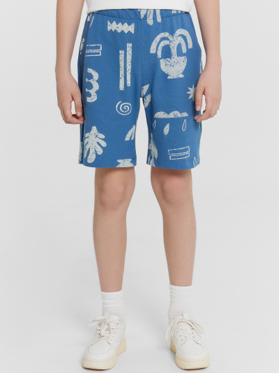 Шорты Mark Formelle 133351/24-27236П-11 узоры_на_пепельно_синем - фото 2