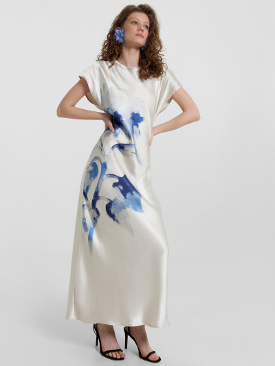Платье Mark Formelle 152672/24-ОБР31905П-9 сублимация_цветы_на_молочном_010.1_Сублимация - фото 1