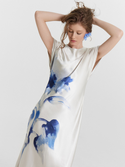 Платье Mark Formelle 152672/24-ОБР31905П-9 сублимация_цветы_на_молочном_010.1_Сублимация - фото 3