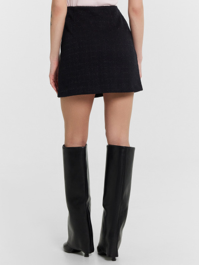 Юбка Mark Formelle 152805/24-34094П-4 клетка_на_черном - фото 5