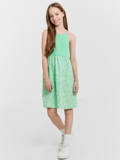 Сарафан Mark Formelle 177730/24-27887П-14 зеленый_цветы_на_зеленом - фото 2