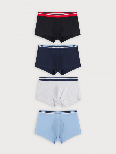 Трусы Mark Formelle 411124-4/25-5139Ц-5 серый_меланж_4306_А_п.голубой_неви_черный - фото 15