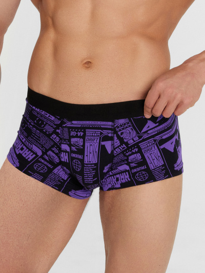 Трусы Mark Formelle 411188-2/25-5144П-5 гонки_на_черном_пурпурно_фиолетовый - фото 2