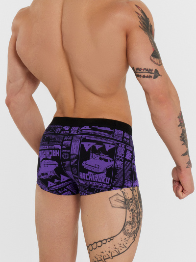 Трусы Mark Formelle 411188-2/25-5144П-5 гонки_на_черном_пурпурно_фиолетовый - фото 4