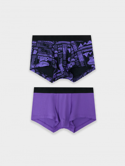 Трусы Mark Formelle 411188-2/25-5144П-5 гонки_на_черном_пурпурно_фиолетовый - фото 5