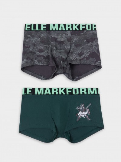 Трусы Mark Formelle 411215-2/25-5145П-5 т.зеленый_разводы_на_обсидиане_3_сл_1тр_на_ЛВ_дет - фото 7