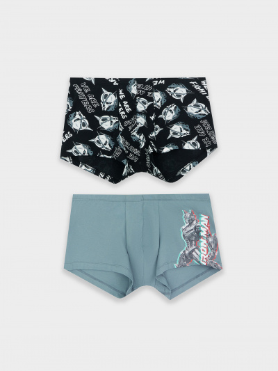 Трусы Mark Formelle 411216-2/25-5149П-5 бриз_роботы_на_черном_3_сл_1тр_на_ЛВ_дет - фото 5