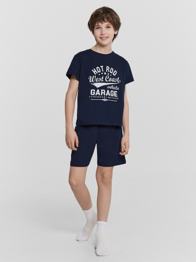 Футболка, шорты Mark Formelle 563322-1/24-32078ПП-0 т.синий_печать1_Печать - фото 3