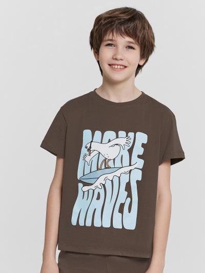 Футболка, шорты Mark Formelle 563322-1/24-32078ПП-0 торф_печать_Печать - фото 5