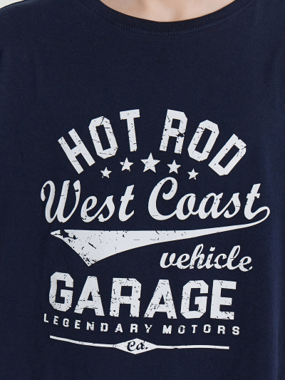 Футболка, шорты Mark Formelle 563322-1/24-32079ПП-0 т.синий_печать1_Печать - фото 7