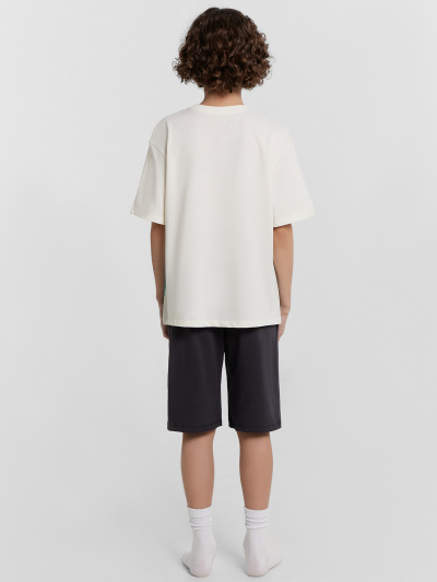 Футболка, шорты Mark Formelle 563327/24-30791ПП-0 молочный_обсидиан_печать_3_сл_на_пол - фото 6