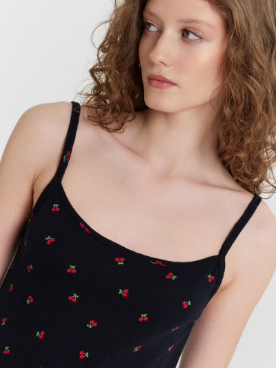 Топ, шорты Mark Formelle 592589/24-31257ПП-1 вишенки_на_черном - фото 6