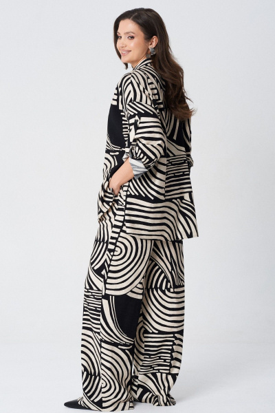 Блуза, брюки LeNata 20513 черно-бежевый - фото 25