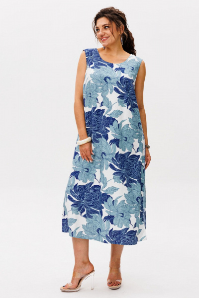 Сарафан Anelli 1519 цветочное_небо - фото 15