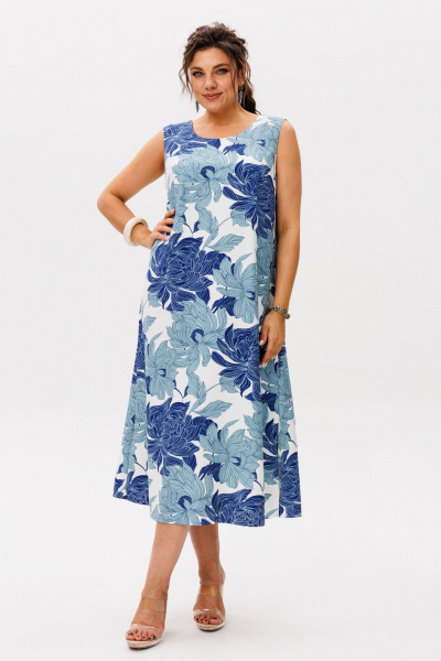 Сарафан Anelli 1519 цветочное_небо - фото 1