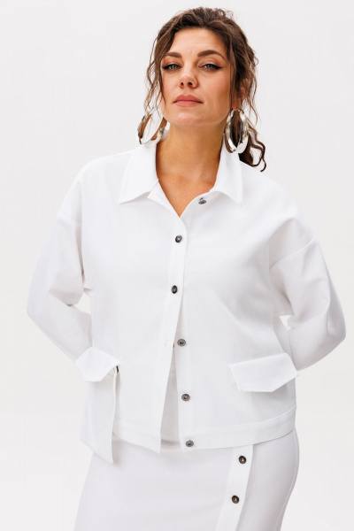 Жакет Anelli 1528.1 облачный_джут - фото 9