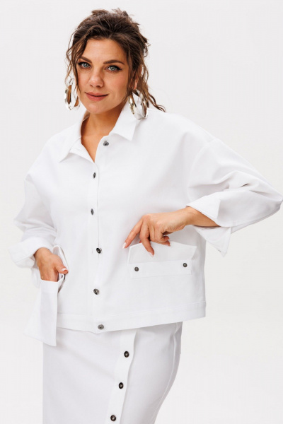 Жакет Anelli 1528.1 облачный_джут - фото 5