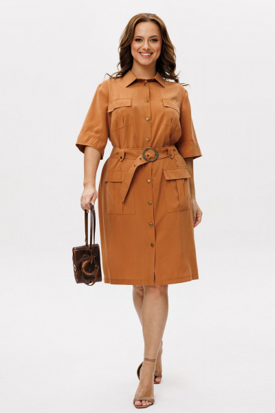 Платье Anelli 1612 чеддер - фото 13