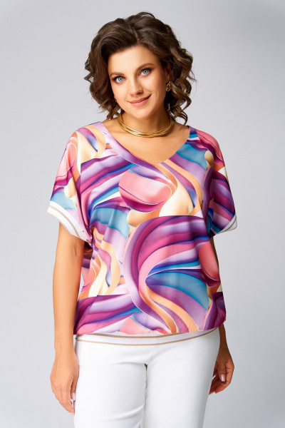 Блуза Swallow 839.4 мультиколор - фото 3