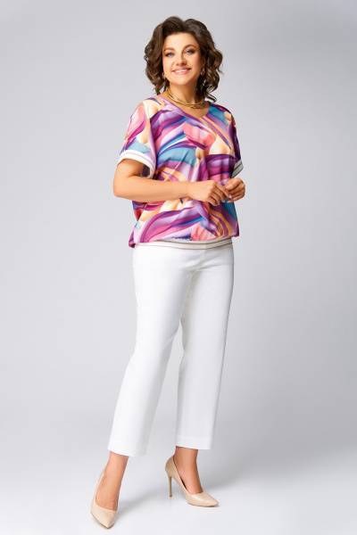 Блуза Swallow 839.4 мультиколор - фото 9